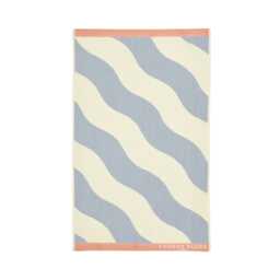 Yvonne Ellen Signature Stripe Bath Towel, Frosted Lake