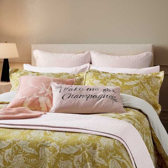 Ted Baker Baroque Weave Double Duvet Cover Set, Gold - image 1