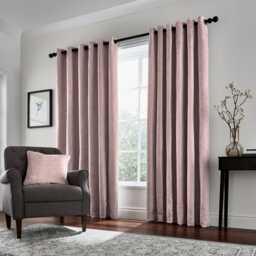 "Helena Springfield Roma Lined Curtains 66"" x 54"", Rose"