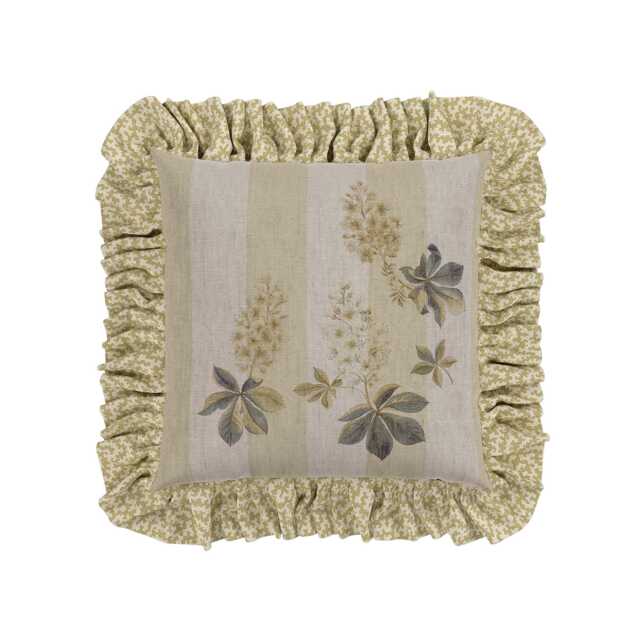 Sanderson Chestnut Tree Cushion 45cm x 45cm, Grey Blue & Sage - image 1