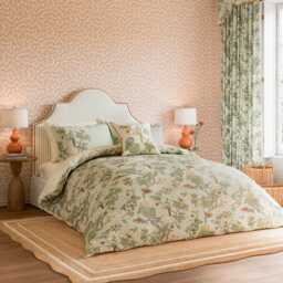 Sanderson x National Trust Lophura Single Duvet Cover Set, English Grey - thumbnail 2