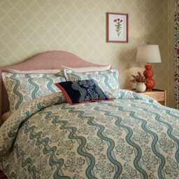 Sanderson Aubrey Double Duvet Cover SET, Indigo
