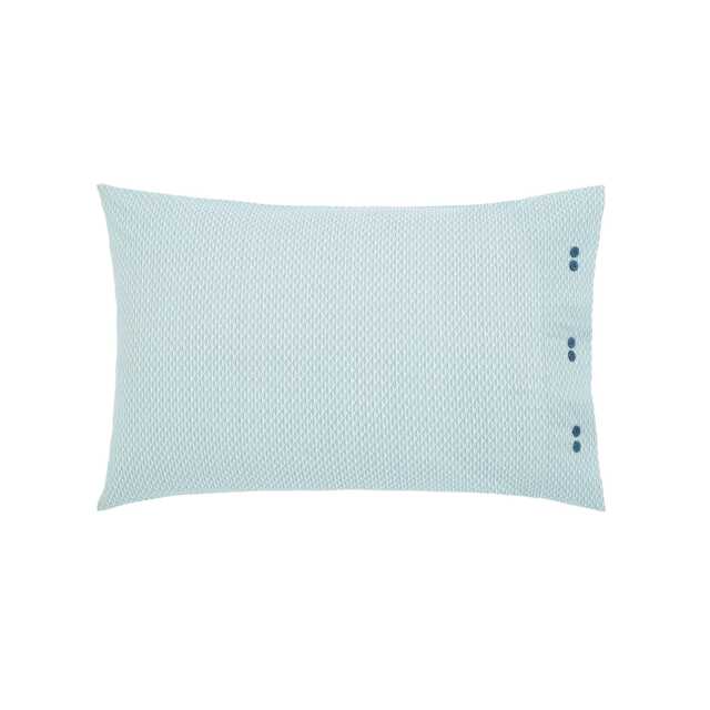 Bedeck of Belfast Oscar Pair of Standard Pillowcases, Teal & Olive - image 1