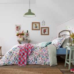 Joules Pheasant Floral Double Duvet Cover Set, Multi - thumbnail 2