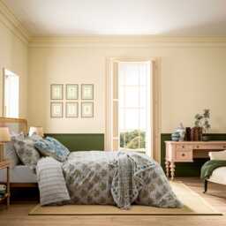 Joules Palm Geo Print Single Duvet Cover SET, Creme/Multi - thumbnail 2