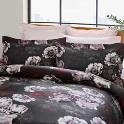 Ted Baker Fresh Start Double Duvet Cover SET, Charcoal - thumbnail 1