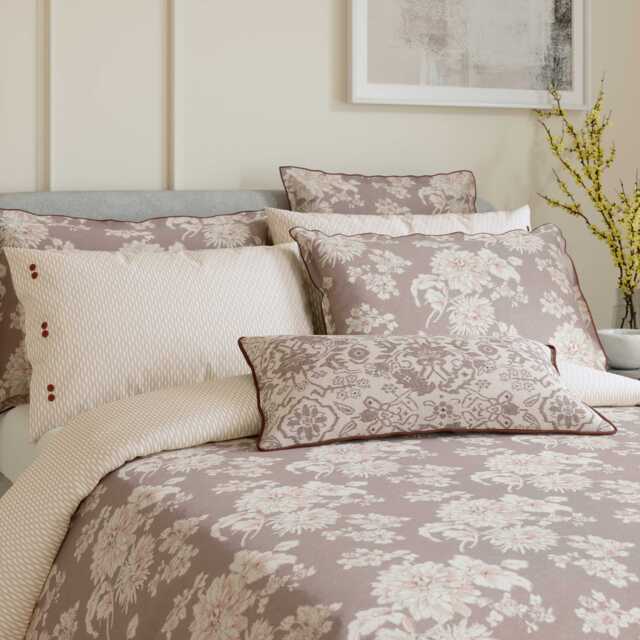 Bedeck of Belfast Kassi Single Duvet Cover Set, Dusky Pink - image 1