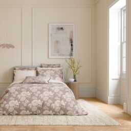 Bedeck of Belfast Kassi Single Duvet Cover Set, Dusky Pink - thumbnail 2