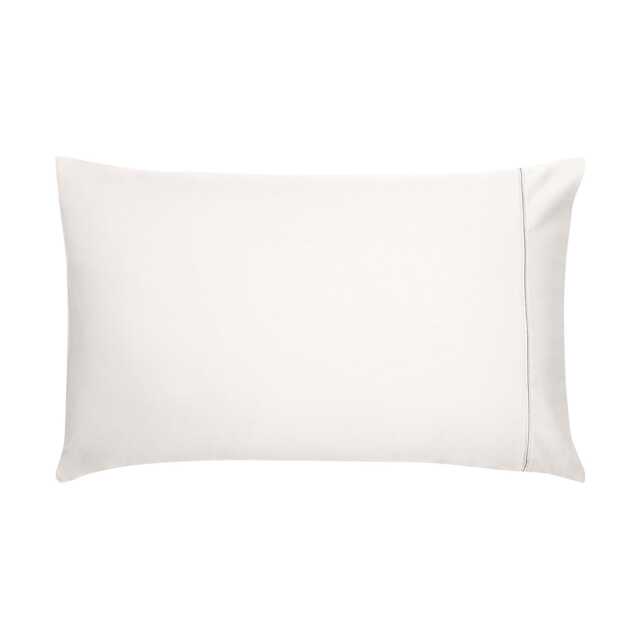 Bedeck of Belfast Fine Linens 1000 Thread Count Egyptian Cotton Standard Pillowcase, Chalk - image 1