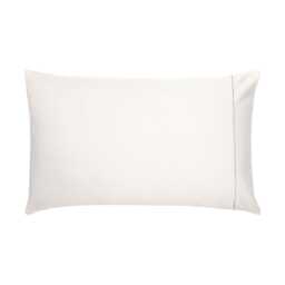 Bedeck of Belfast Fine Linens 1000 Thread Count Egyptian Cotton Standard Pillowcase, Chalk - thumbnail 1