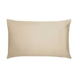 Bedeck of Belfast Fine Linens 400 Thread Count Sateen Plain Dye Pair of Large Pillowcases, Soft Gold