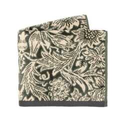 William Morris Sunflower Bath Sheet, Green - thumbnail 2