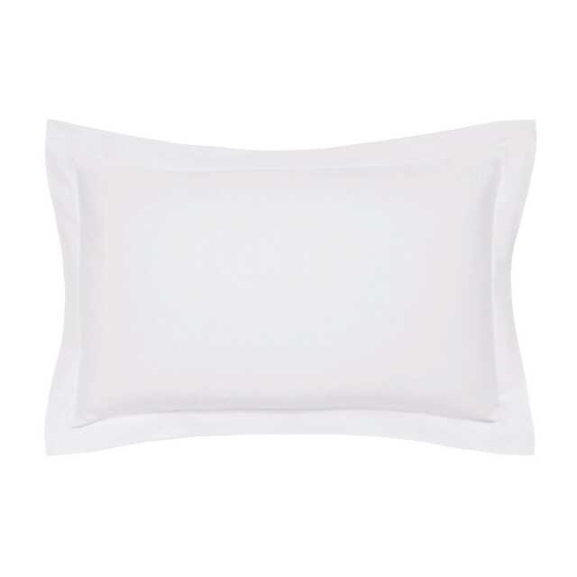 Bedeck of Belfast Fine Linens 1000 Thread Count Egyptian Cotton Oxford Pillowcase, Silver - image 1