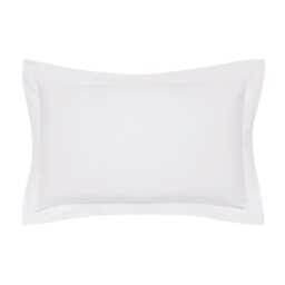 Bedeck of Belfast Fine Linens 1000 Thread Count Egyptian Cotton Oxford Pillowcase, Silver - thumbnail 1