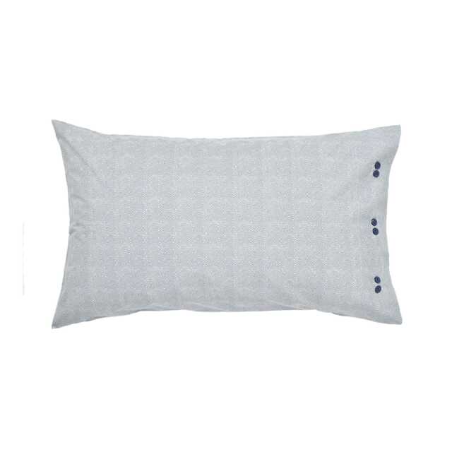 Bedeck of Belfast Sutton Pair of Standard Pillowcases, Denim Blue - image 1