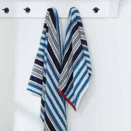 Helena Springfield Long Island Beach House Stripe Hand Towel, Blue & Red - thumbnail 2