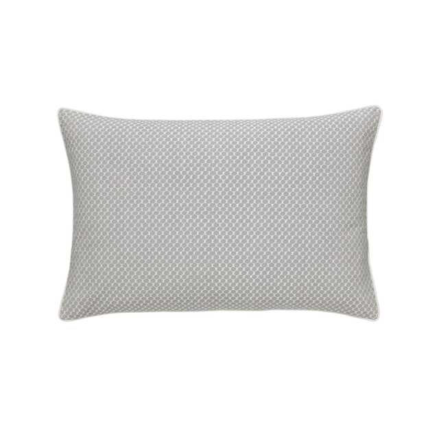 Bedeck of Belfast Fine Linens Tahra Cushion 60cm x 40cm, Silver - image 1
