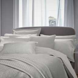 Bedeck of Belfast Fine Linens Tahra Cushion 60cm x 40cm, Silver - thumbnail 2