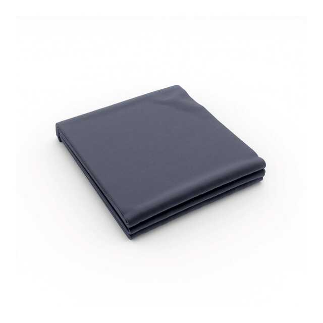 Bedeck of Belfast 200 Thread Count Plain Dye Kingsize Flat Sheet, Denim - image 1