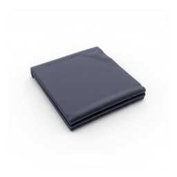 Bedeck of Belfast 200 Thread Count Plain Dye Kingsize Flat Sheet, Denim