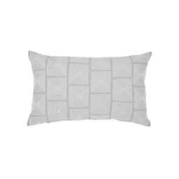 Murmur Lena Embroidered Cushion 60cm x 40cm, Storm Grey - thumbnail 1