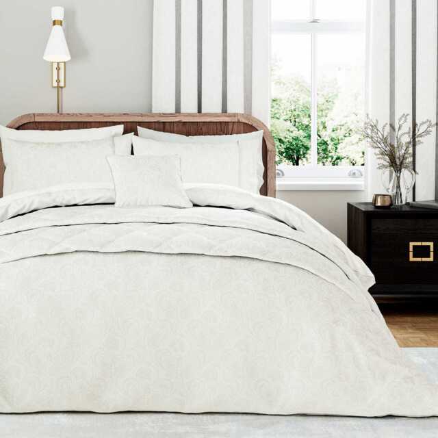 1951 Ashleigh Single Duvet Cover Set, White - image 1