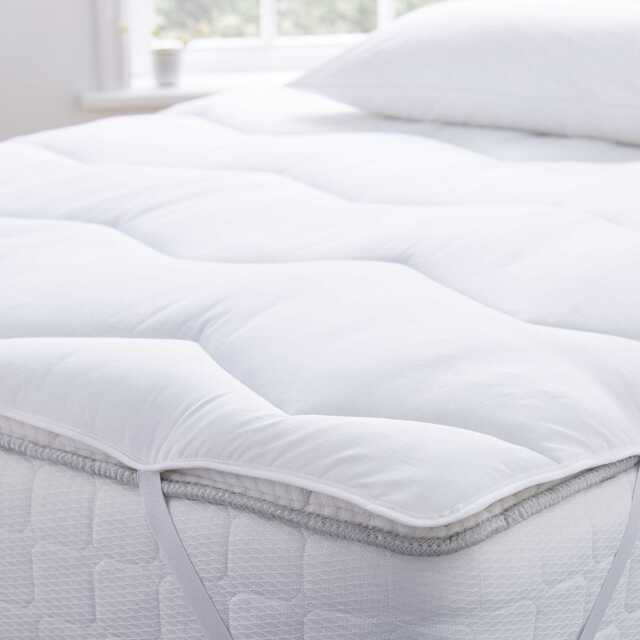 Murmur Luxury Cotton Percale Mattress Topper Double - image 1