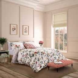 English Heritage Craven Street Floral Trail Single Duvet Cover SET, Vintage Peony - thumbnail 2
