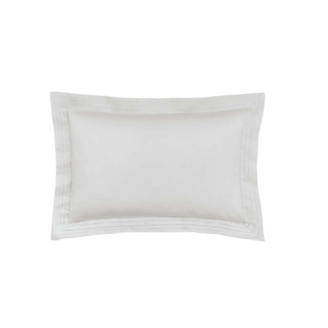 Bedeck of Belfast Fine Linens Vendi Oxford Pillowcase, Silver - image 1