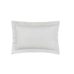 Bedeck of Belfast Fine Linens Vendi Oxford Pillowcase, Silver - thumbnail 1