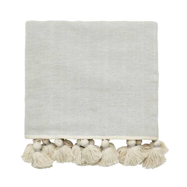 William Morris Pure Torshavn Woven Throw, Silver - image 1