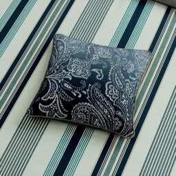 Bedeck of Belfast Oren Cushion 50cm x 50cm, Teal - thumbnail 2