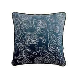 Bedeck of Belfast Oren Cushion 50cm x 50cm, Teal - thumbnail 1