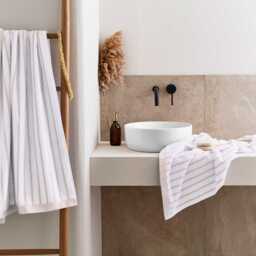 Murmur Verity Bath Sheet, Shell Pink - thumbnail 2