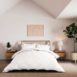 500 Thread Count Single Duvet Cover in White - thumbnail 2