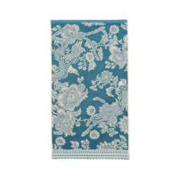 Joules Hidcote Birds Floral Bath Towel, Teal - thumbnail 1