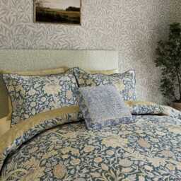Morris & Co X Emery Walker Trent Single Duvet Cover Set, River Wandle - thumbnail 1