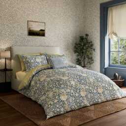 Morris & Co X Emery Walker Trent Single Duvet Cover Set, River Wandle - thumbnail 2