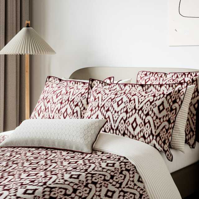 Bedeck of Belfast Sato Double Duvet Cover Set, Mulberry - image 1