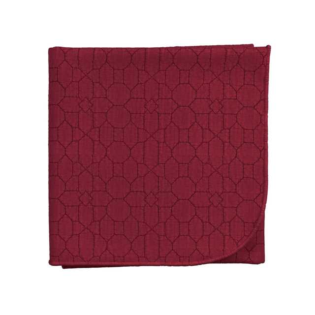V&A Chinoiserie Charm Throw, Red - image 1