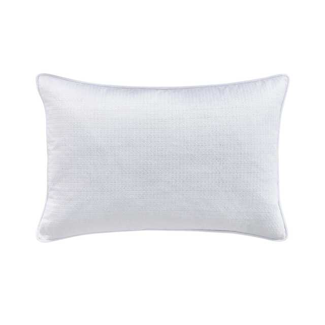 Bedeck of Belfast Fine Linens Kham Cushion 60cm x 40cm, White - image 1
