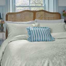 Helena Springfield Secret Garden Floral Trail Jacquard Single Duvet Cover SET, Ivory - thumbnail 1