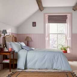 Helena Springfield Secret Garden Gingham Print Super Kingsize Duvet Cover SET, Blue - thumbnail 2