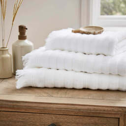 Murmur Leif Bath Towel, White - thumbnail 2