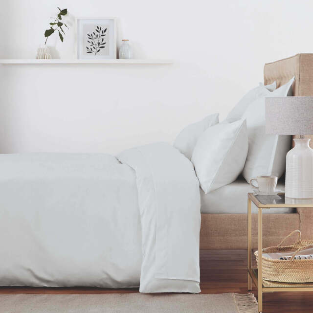 Murmur 500 Thread Count Super Kingsize Duvet Cover, Cloud Grey