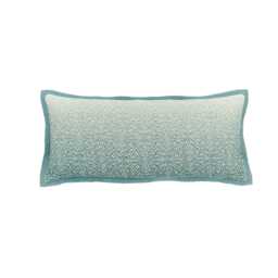 Bedeck of Belfast Addison Cushion 30cm x 70cm, Gold & Teal - thumbnail 1