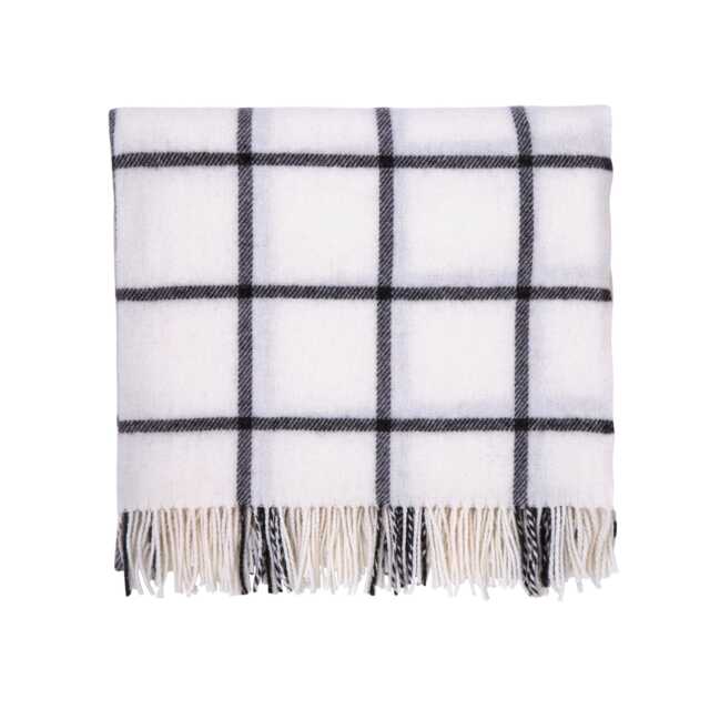 Murmur Beau Wool Throw, Storm Grey - image 1