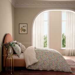 V&A Bountiful Garden Kingsize Duvet Cover SET, Blue - thumbnail 2