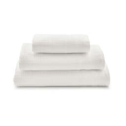 Murmur Spa Collection Waffle Bath Towel, White