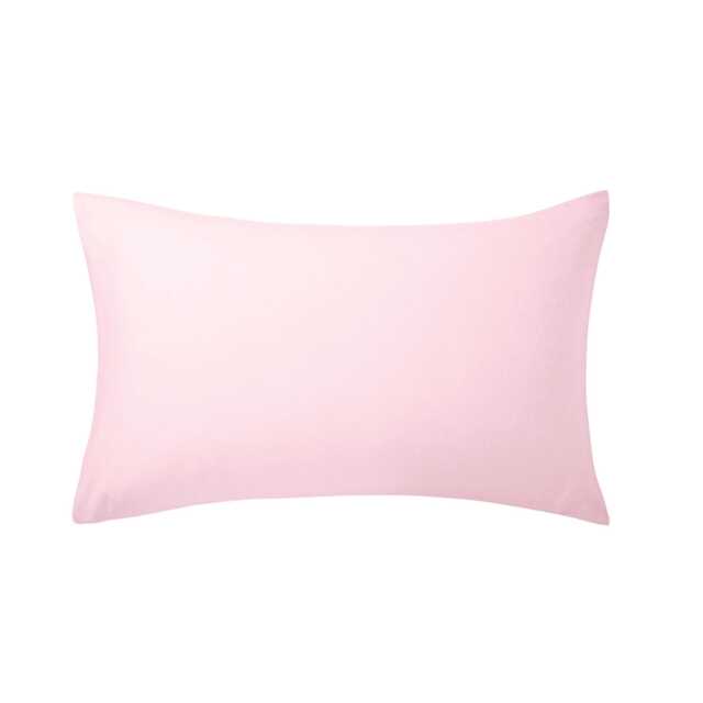 Helena Springfield Brushed Cotton Pair of Standard Pillowcases, Baby Pink - image 1